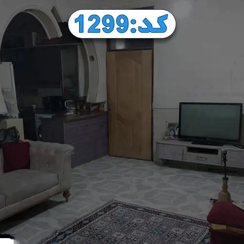 مبلمان طوسی زرشکی و تلویزیون سالن نشیمن ویلا در سفین کیش